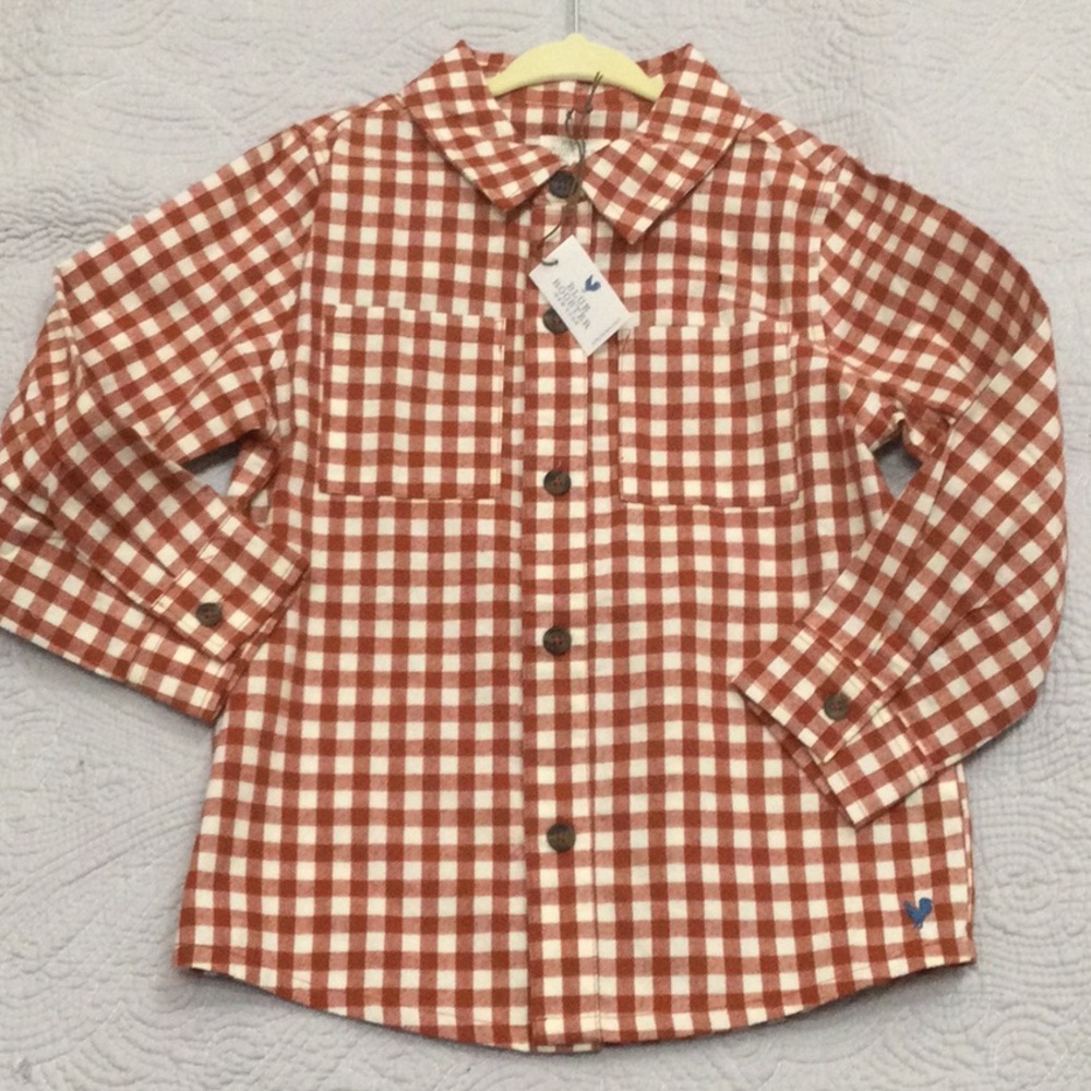 NWT Blue Rooster Boys Jack Shirt in Pony Gingham